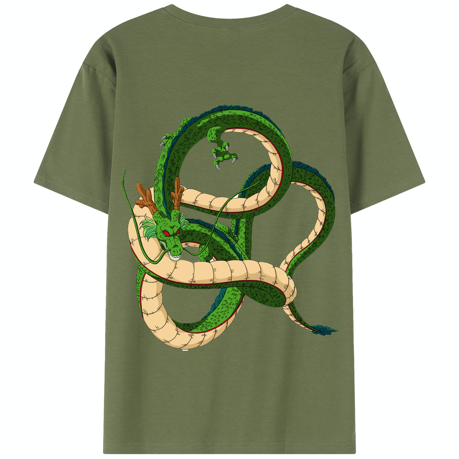 （画像用） ドラゴンボール 神龍 シェンロン DRAGON BALL Shenron 綿100％半袖Tシャツ（背面プリント）